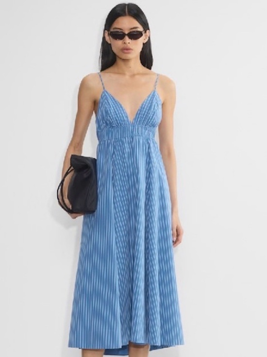 Wilfred Dresses & Skirts - Wilfred Encourage Poplin Dress - BLUE STRIPE